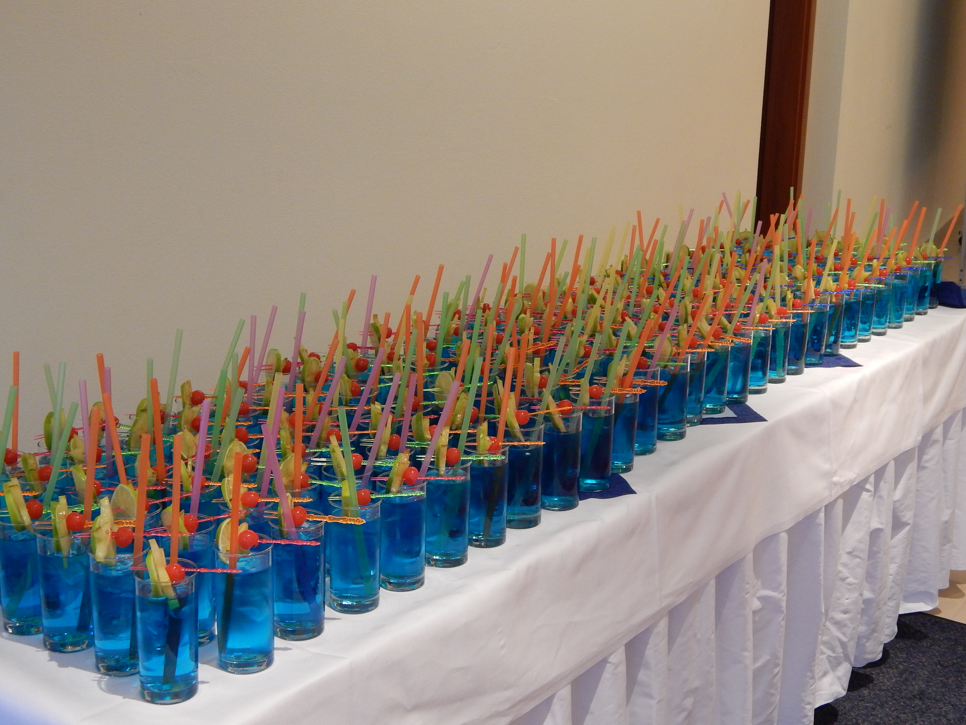 27 drinks for ceremony in ACES blue